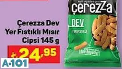 ÇEREZZA DEV YER FISTIKLI MISIR CİPSİ 145G